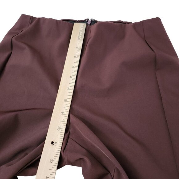 Theory Pants Womens‎ 6 Burgundy Navalene Skinny Stretch Zip Back Career Office - Picture 9 of 10